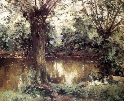 Banks of the Yerres by Gustave Caillebotte